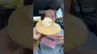 is crumbl&rsquo;s cornbread cookie worth the hype? 🌽🍪 #crumbl #fastfood #cookies