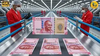 Inside India's Massive Currency Factory: How Raw Paper Becomes Indian Rupees (Full Process)
