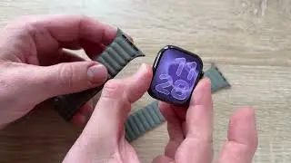 How to use Apple Watch FineWoven Sage Gray Magnetic Link (watch strap) - Series 11 watch band DIY