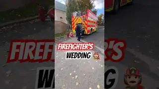 Firefighter's wedding 👨🏻&zwj;🚒 #esk8 #eskate #firefighter #fire #water #skate #electricskateboard