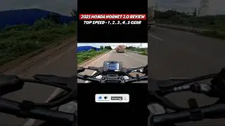 2025 Honda Hornet 2.0 Top Speed Test🔥- Shocking Result 😱 #shortsfeed #hondahornet #shorts