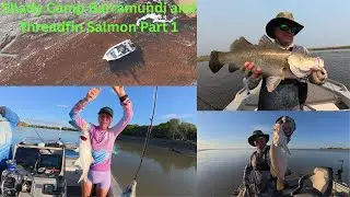 Shady Camp and Sampan Creek Mouth fishing for Barramundi, King Threadfin Salmon and Boat Camping.