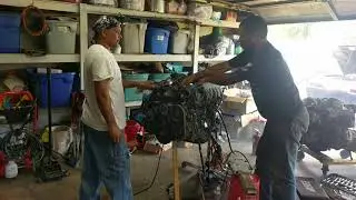 2JZ VVTI running on an engine stand.