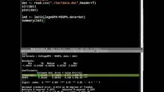 Regression:  Line of best fit example