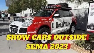 SHOW CARS OF SEMA 2023 | CRAZY SHOW CARS OUTSIDE WEST HALL OF SEMA