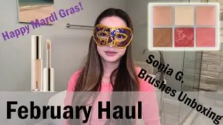 February Haul Sonia G. Brush Set Unboxing Pat McGrath Mothership VII Divine Rose Jouer Concealer
