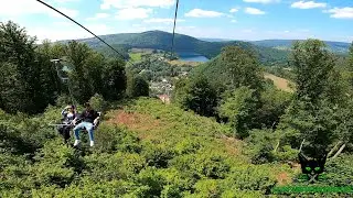 Thrilling Sky Journey: 'BEL RTL ZETELLIFT' Onride POV at PLOPSALAND ARDENNES 2024