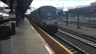 Vermonter #56 and Hartford Line #475.