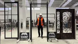 Custom handcrafted steel doors, built for luxury residences in North America
