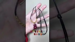 🏵️ EASY Necklace Cord   #shorts #diy #pendant #pendantnecklace #pendantdesigns #knot