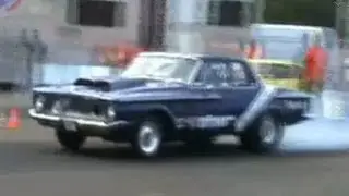 Plymouth Savoy 62 Vs. Ford Capri Drag Race