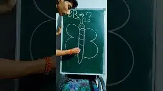 BB latter se intresting butterfly drawing #short #yt #art #drawing