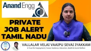 Anand Engineering Jobs ! Private Job - Immediate Joining!