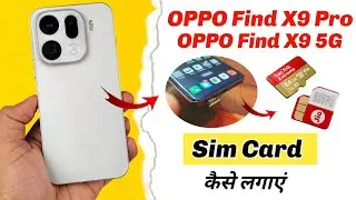 OPPO find X9 pro me sim kaise lagaye | how to insert sim card in oppo find X9 pro 5g 