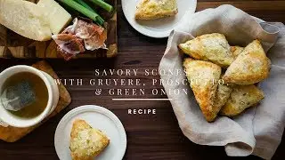 Savory Scones with Gruyere, Prosciutto and Green Onion | Kitchen Confidante