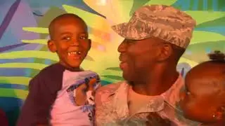 Soldiers Coming Home #102 Deployed Soldier Reunited with His Family at Busch Gardens