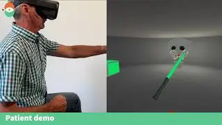 Stroke Therapy - VR cube saber example