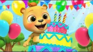 Joyeux Anniversaire 🎂🎉G&acirc;teau et Jeux - Comptines pour B&eacute;b&eacute; |Famille L&eacute;o - Dessins Anim&eacute;s en Fran&ccedil;ais