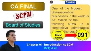 Портал BOS || SCPM || Введение в SCM || MCQ #026 || Конкурентное преимущество