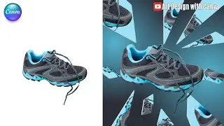 Product Manipulation Design Canva Tutorial Shattered Mirror Effect