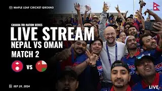 Nepal vs Oman T20 | TRI NATION SERIES CANADA 2024 | Live Streaming