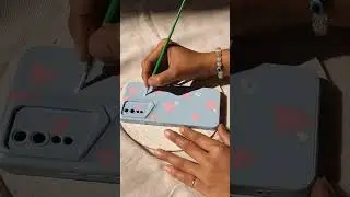 DIY Phone Cover Painting🩷 #viralshorts2025 #diy #painting #art #asthetic #phonecase #reuse #shorts