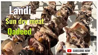 How to make dry meat at home 👌| Landi | Qadeed | easy to dry meat at home |sun dry meat  | hazaragi 