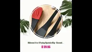 Silicone 3-in-1 Frying Spatula Clip - Essential Kitchen Gadget for Easy Cooking