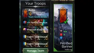 Gems of War: Pharaoh Khafru Exp12 Gold Auto [ No kingdom restrictions ]