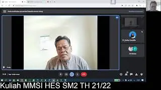 Kuliah MMSI HES SM2 Th 2021/2022 Kelas B Pertemuan 2
