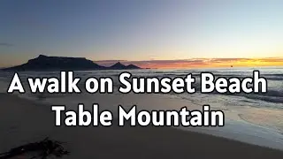 Cape Town 4K walk on Sunset Beach with Table Mountain in the background #travel #southafrica