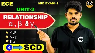 Relationship Between Alpha , Beta and Gamma | Day 4 | Semiconductor Devices | Unit -3 | chaitumawa7