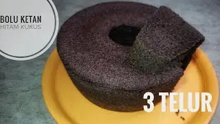 Bolu Ketan Hitam Kukus 3 Telur Lembut Anti Gagal