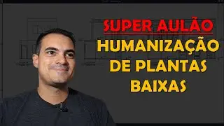 SUPER AULÃO - PLANTA BAIXA EM AUTOCAD 2023 E HUMANIZAÇÃO COM BLOCOS INTELIGENTES
