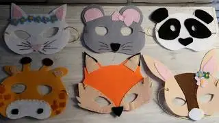 Máscaras de Carnaval para Niños Pequeños - Cómo hacerlas