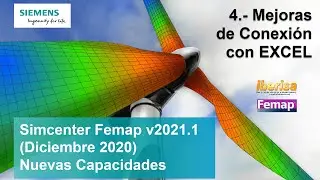 FEMAP V2021.1: MEJORAS CONEXI&Oacute;N con EXCEL