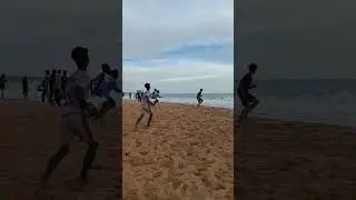 Colachel Beach | SunSet view #beachview #colachel #kanyakumari #beachlife #football #sunsetview