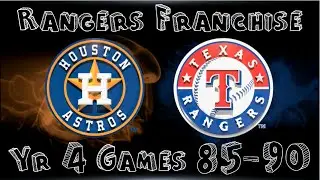 MLB 15 The Show Texas Rangers Franchise Yr 4 - gms 85-90 vs Houston Astros