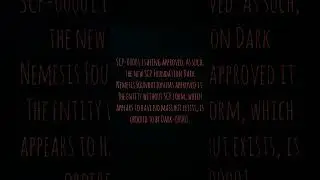 The first step of the Dark Nemesis Foundation(다크 네메시스 재단)