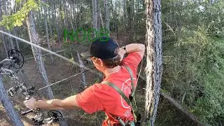 Scouting South Ga Wma and shooting a bow out of saddle for the first time.