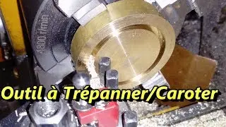 Affûter un outil à trépanner et caroter au tour