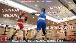 Quinton Wilson vs Dalyn Miller TKO Alberta Golden Gloves 2023 | Impact Boxing #boxing #fight #tko