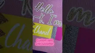 Custom school outfit and vest #customclothing #smallbusiness #customoutfits