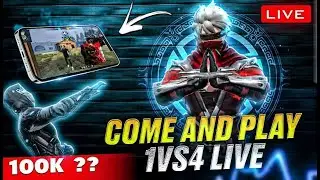 FF LIVE TOP 1 GUILD TEST 1 VS 4 | ROAD TO 100K ON LIVE | LIVE GUILD TESTING#fflive #girllive #ffgirl