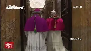 Moments after Pope Leo XIV is elected 267th pope