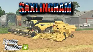 NEW HOLLAND COMBINES Take On The Field Together ! Ep2 | Saxlingham | Farming Simulator 25