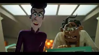 Chicken Run Dawn Of The Nugget Dr Fry puts the mind collar on ginger