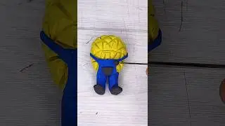 I Made Mega Minion From Despicable4 me  😊😊#despicable4 #megaminion #plasticine #america #meme