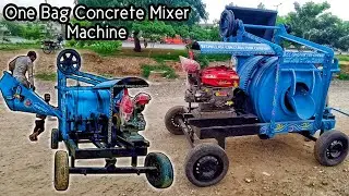 One Bag Concrete Mixer Machine Start-up & Testing | 200L Mixer 1:2:4 Ratio #concretemixer  #concrete