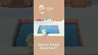 Heart Pond в обучающем видео ACNH! #acnhtutorial #acnh #acnhspeedbuild #animalcrossingnewhorizons